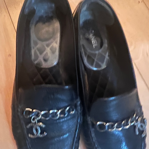CHANEL 2018 CC Logo Loafers Size 38.5 - Picture 5 of 10